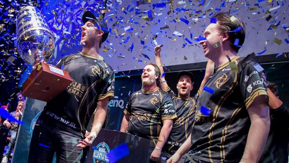 NiP celebrating their victory at ESL One Cologne 2014
